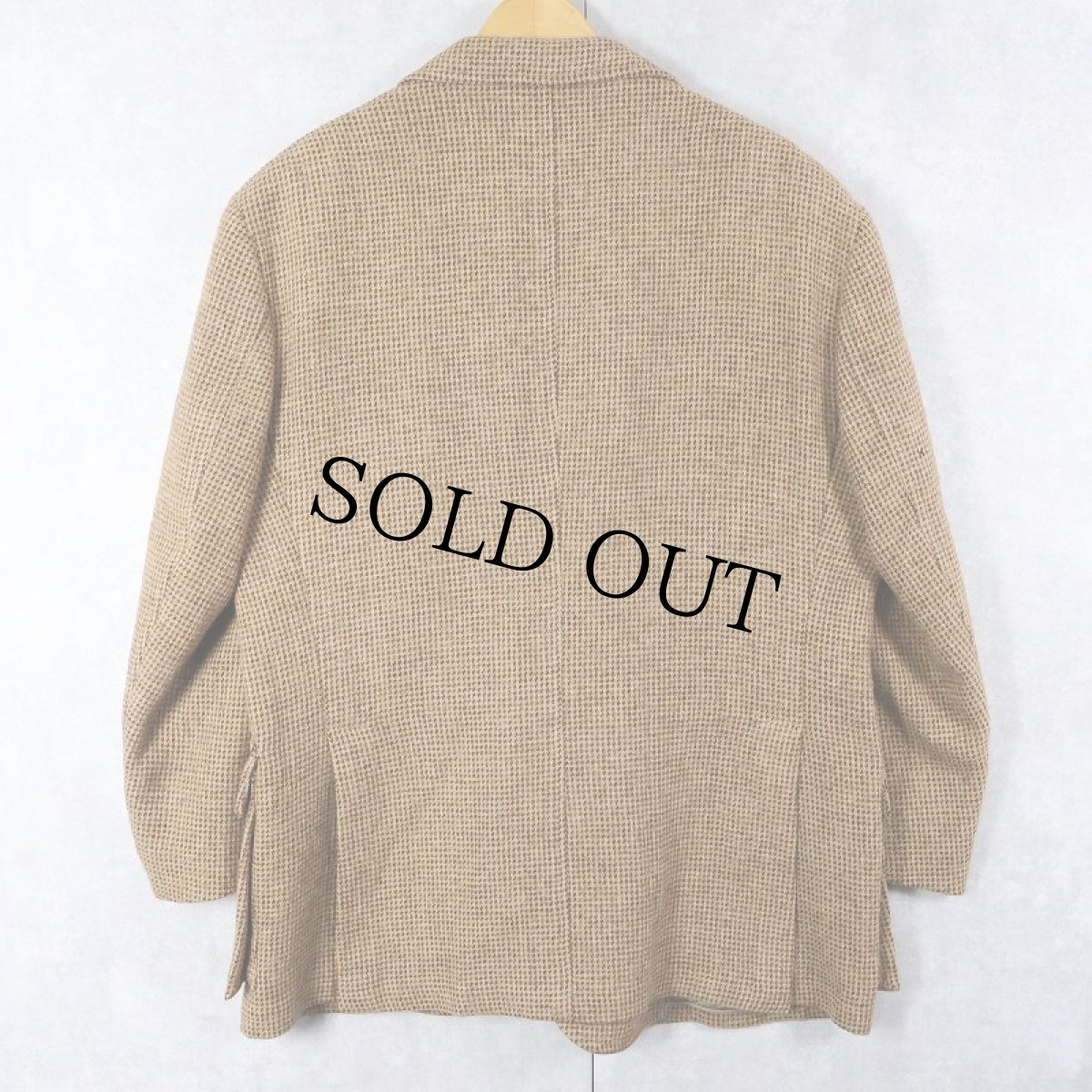 画像2: 90's POLO Ralph Lauren USA製 柄織り ウールテーラードジャケット SIZE46R (2)