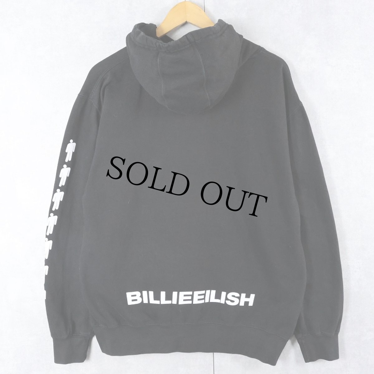 画像2: Billie Eilish ミュージシャンスウェットフーディ BLACK M (2)