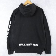 画像2: Billie Eilish ミュージシャンスウェットフーディ BLACK M (2)