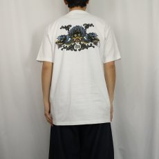 画像4: 90's STUSSY 紺タグ USA製 ロゴ×ドラゴンプリントTシャツ L (4)