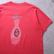 画像1: 80's STUSSY 黒タグ USA製 "KING PIN GEAR" プリントTシャツ L (1)