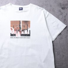 画像1: 90's STUSSY 紺タグ USA製 プリントTシャツ XL (1)