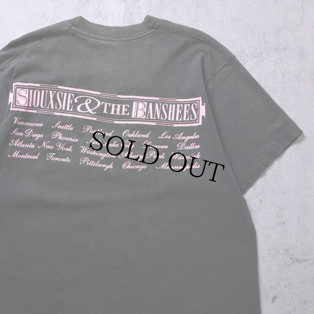 画像2: 90's Siouxsie And The Banshees ロックバンドツアーTシャツ BLACK (2)