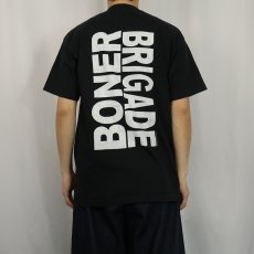 画像4: 90's OLD GHOSTS "BONER BRIGADE" プリントTシャツ BLACK L (4)
