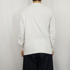 画像3: 80's STUSSY 黒タグ USA製 "CROWN" プリントロンT L (3)