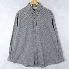 画像1: 80〜90's L.L.Bean USA製 ギンガムチェック柄 ライトネルシャツ L (1)