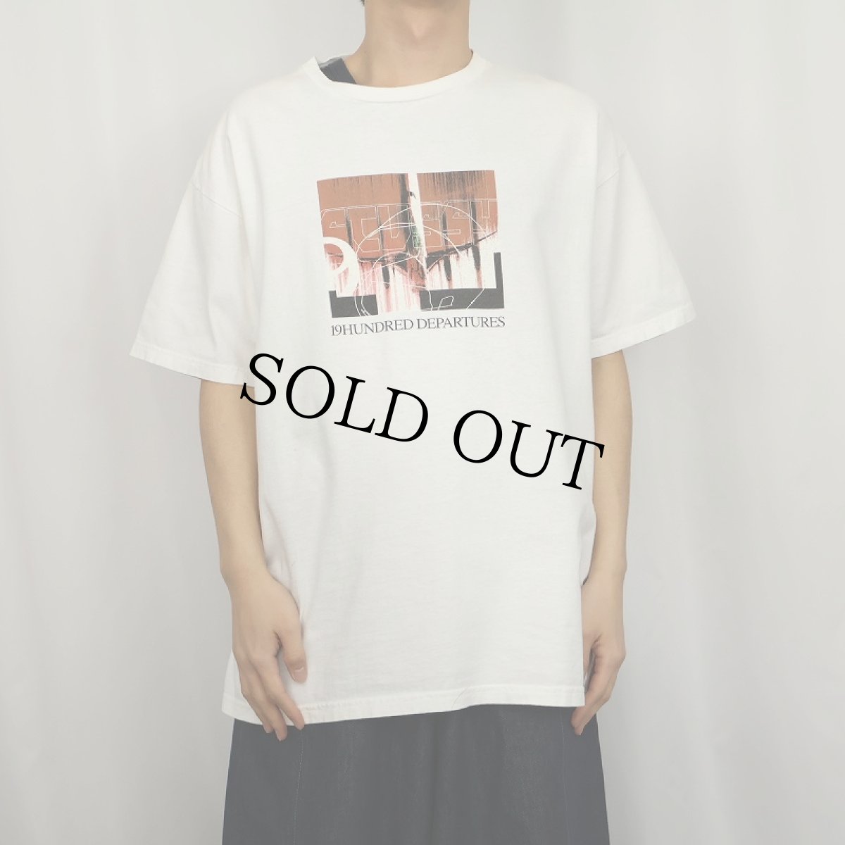 画像2: 90's STUSSY 紺タグ USA製 プリントTシャツ XL (2)