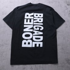 画像2: 90's OLD GHOSTS "BONER BRIGADE" プリントTシャツ BLACK L (2)