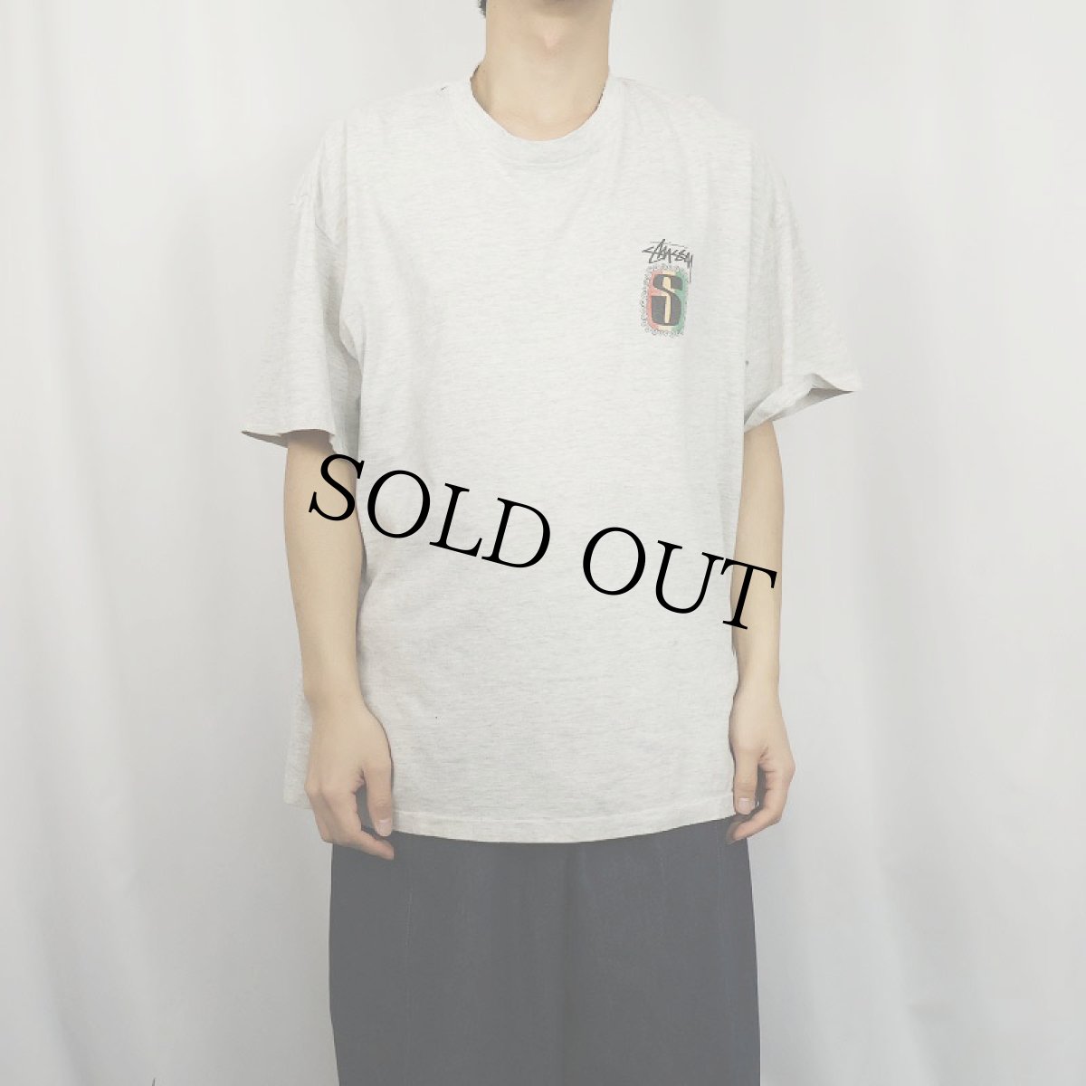 画像3: 80's STUSSY 黒タグ USA製 "IRIE ROOTS" プリントTシャツ L (3)