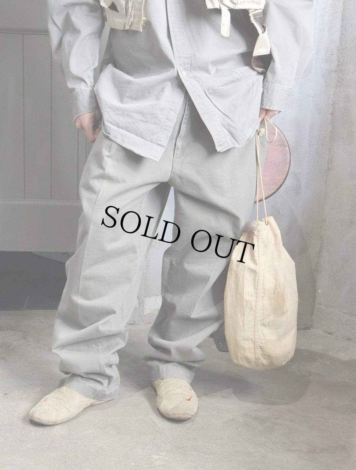 画像1: 90's POLO Ralph Lauren USA製 2タックチノトラウザーズ W37 (1)