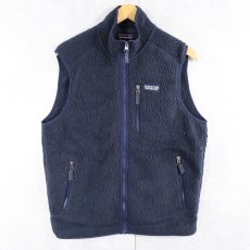 画像1: 2017AW Patagonia レトロパイルベスト NAVY M (1)
