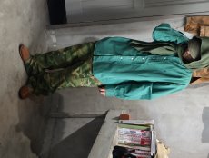 画像2: 80's CANADIAN ARMED FORCE コットンメッシュスカーフ  (2)