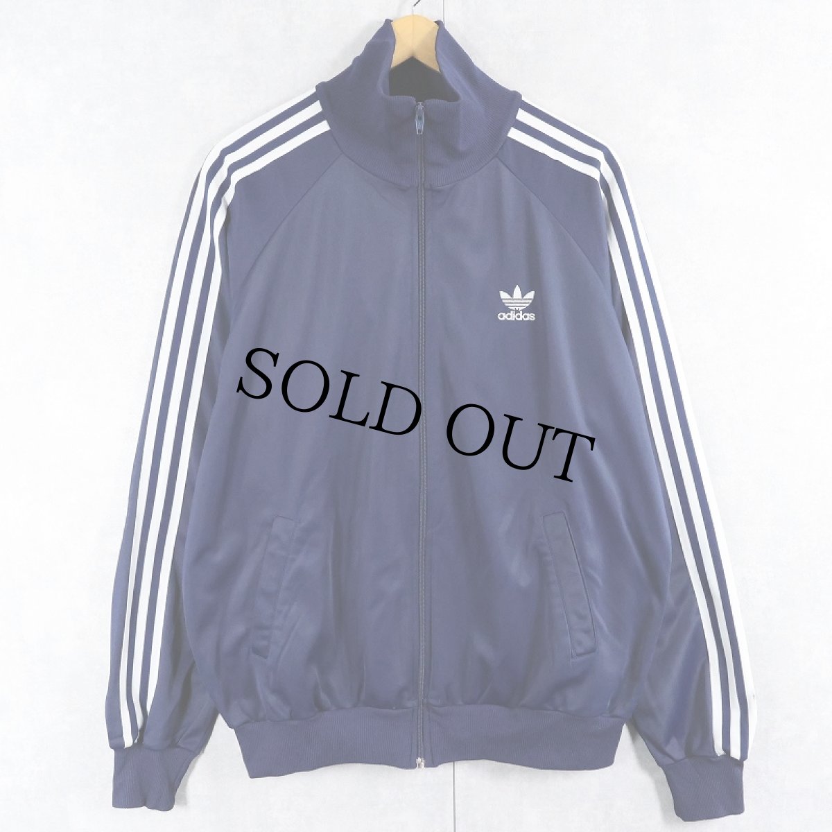 画像1: 80〜90's adidas ロゴ刺繍 トラックジャケット NAVY XXL (1)