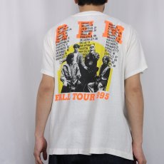 画像4: 1995 R.E.M. オルタナティブロックバンドツアーTシャツ XL (4)