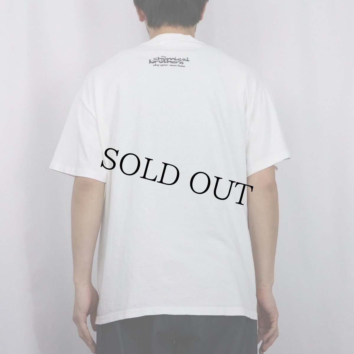 画像4: 90's The Chemical Brothers ダンスミュージックユニットTシャツ L (4)