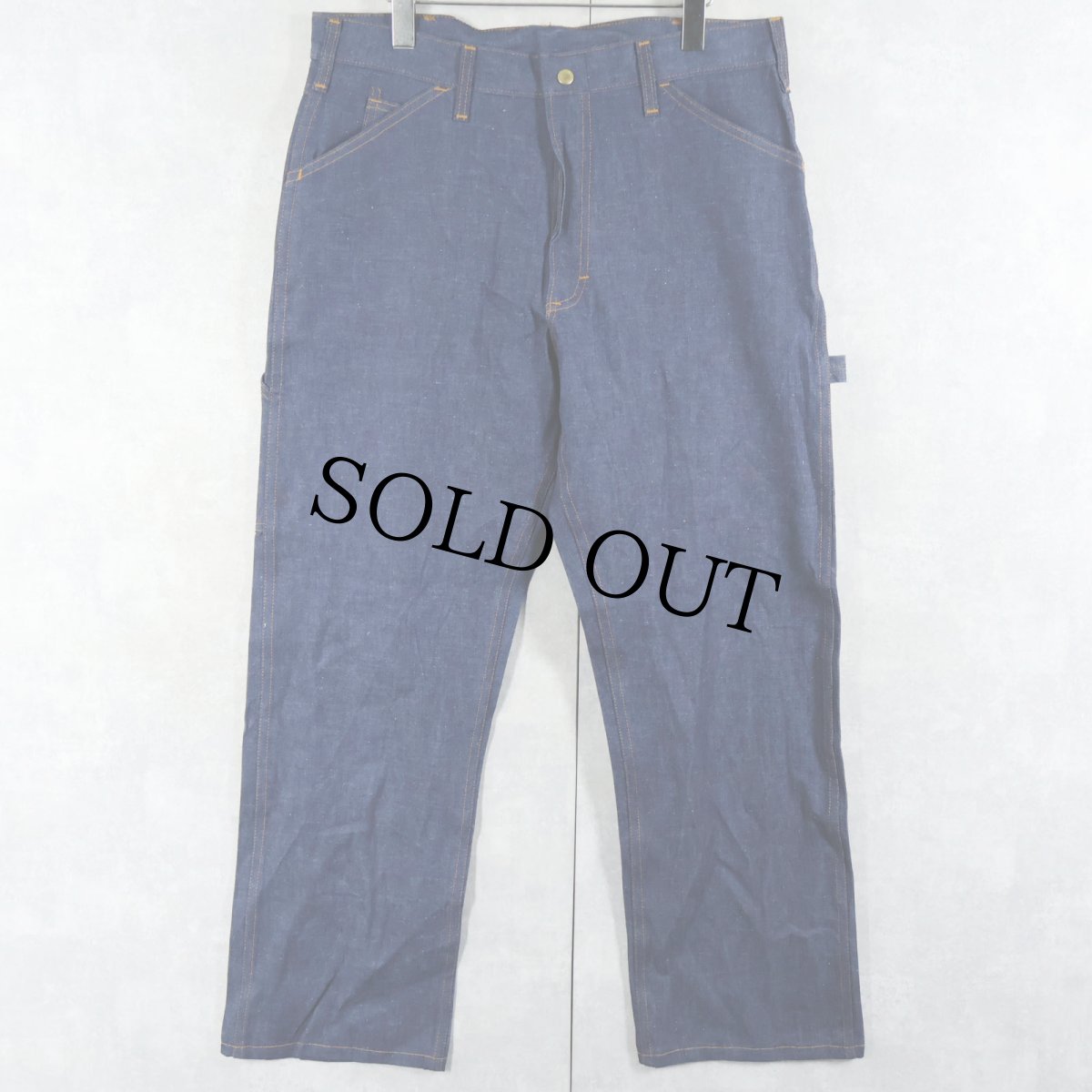 画像2: 70's BIG SMITH USA製 デニムペインターパンツ DEADSTOCK W35 (2)