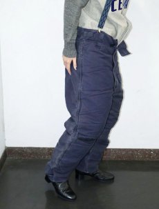 画像2: 50's ROYAL NAVY "SUBMARINE" ARCTIC TROUSERS SIZE 2A (2)