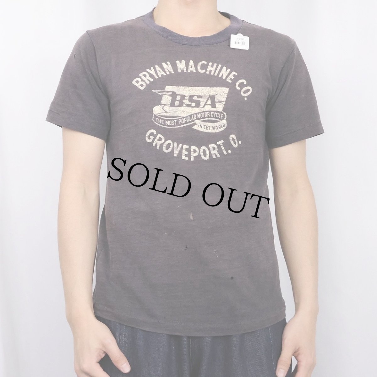 画像2: 70's "BSA" バイクメーカー プリントTシャツ (2)