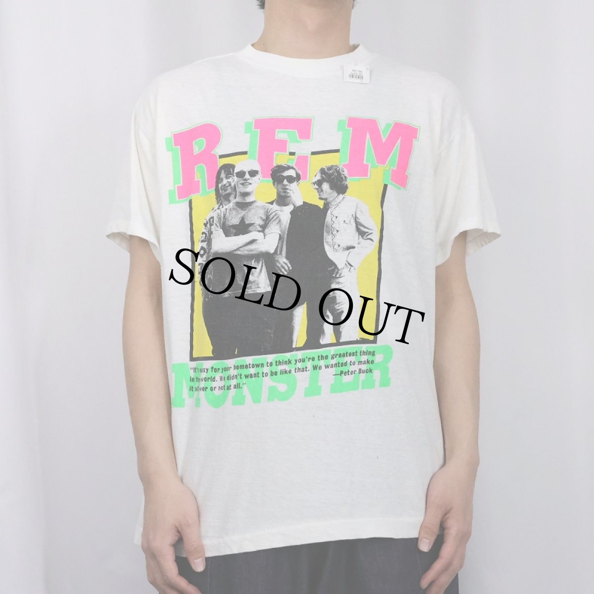 画像3: 1995 R.E.M. オルタナティブロックバンドツアーTシャツ XL (3)