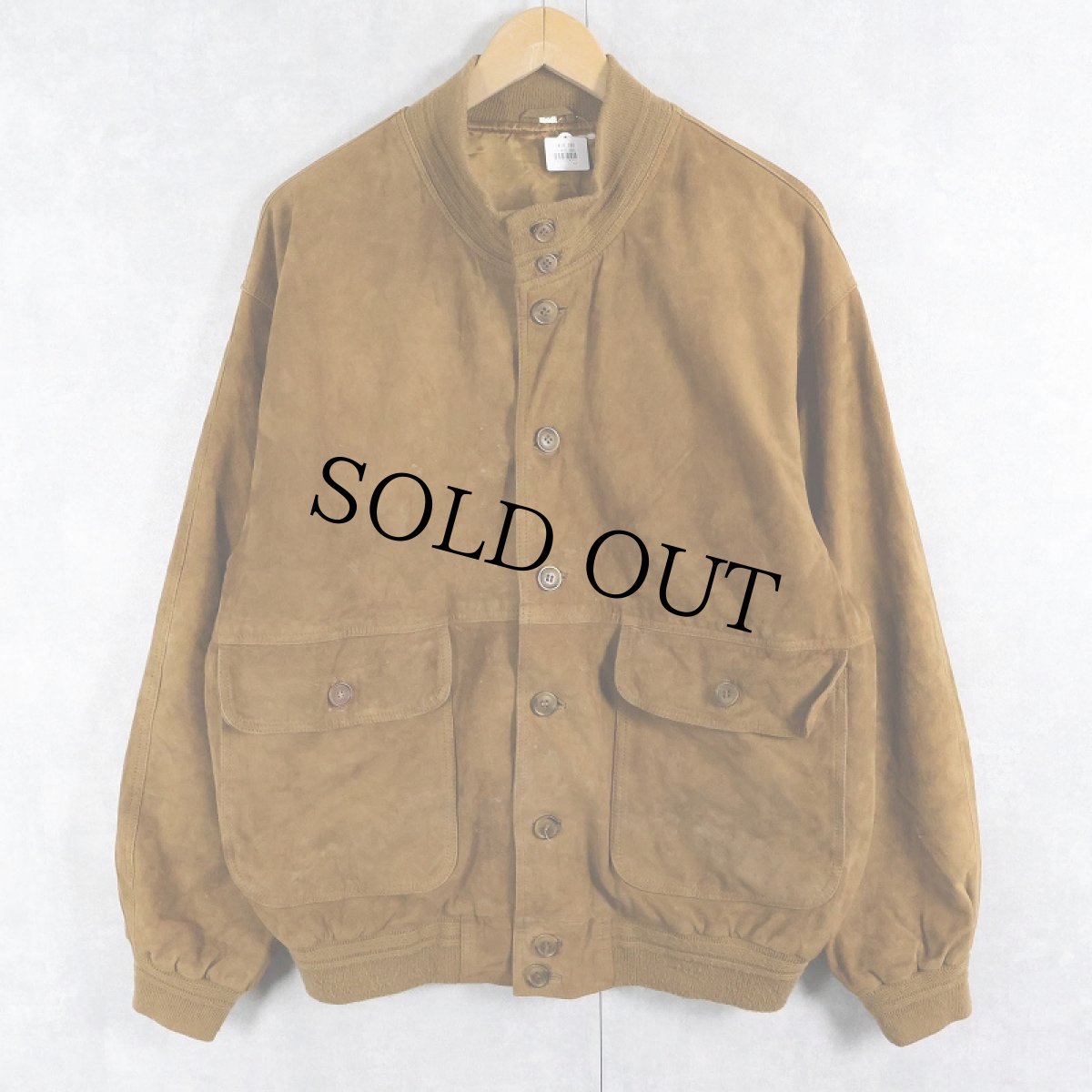 画像1: PELLE スエードレザー ヴァルスタージャケット SIZE56 (1)