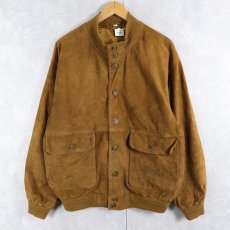 画像1: PELLE スエードレザー ヴァルスタージャケット SIZE56 (1)