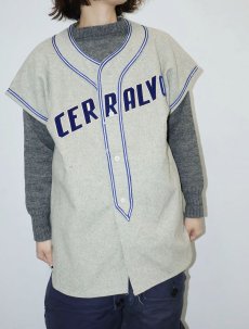 画像2: 40〜50's "CERRALVO" ウールベースボースシャツ (2)