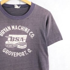 画像1: 70's "BSA" バイクメーカー プリントTシャツ (1)