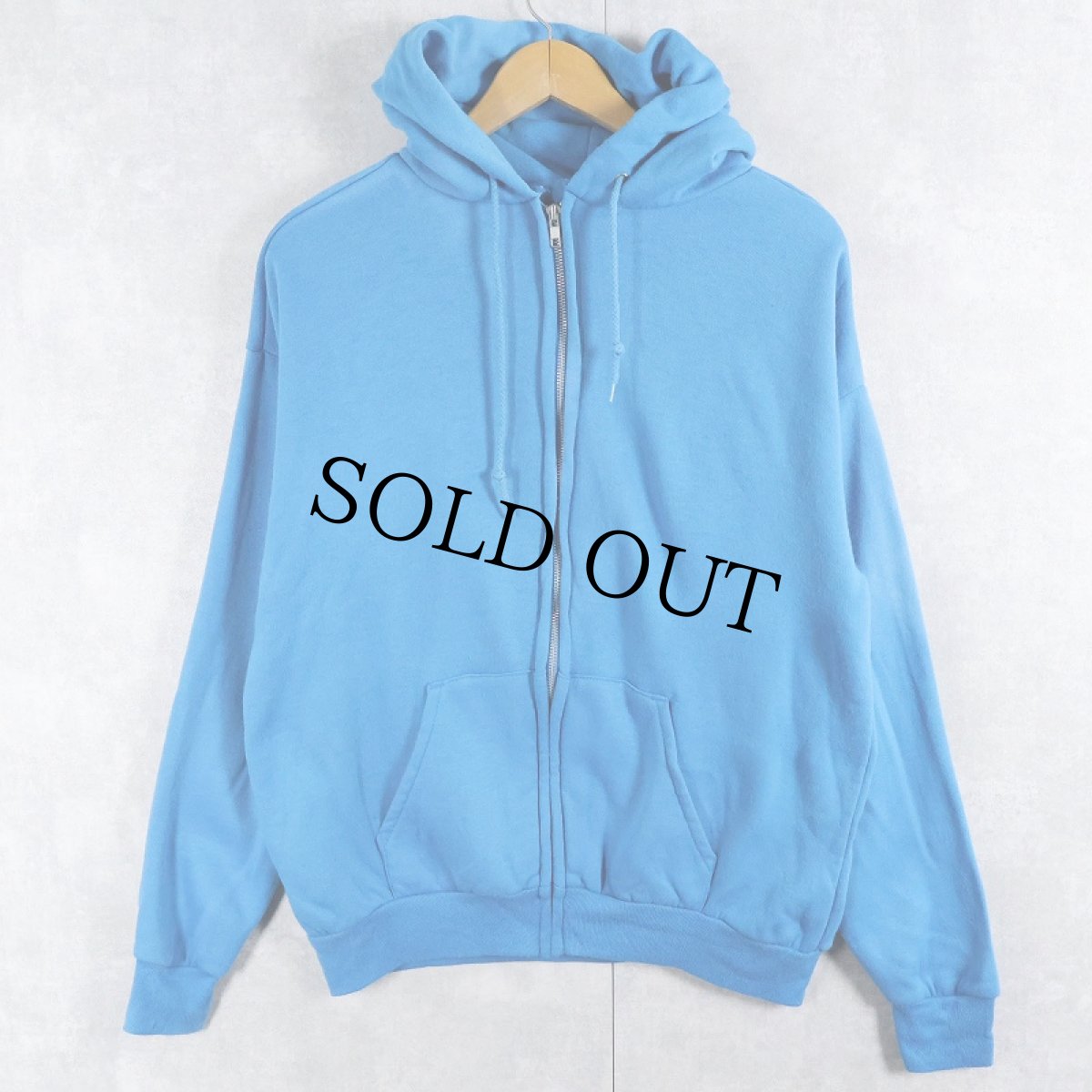 画像1: 80's〜 Mac Gregor USA製 無地 スウェットジップパーカー L (1)