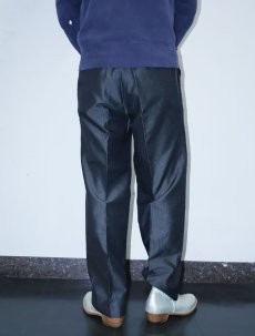 画像2: pierre cardin ITARY製 ストライプ柄 2タックシルクスラックス W31 (2)