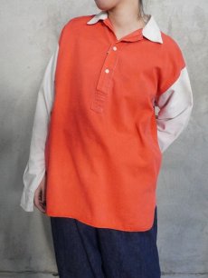 画像2: 50〜60's UMBRO ENGLAND製 マチ付き 2トーン ホッケーシャツ M (2)