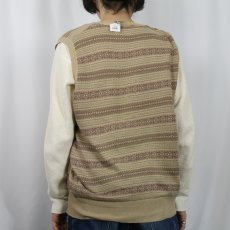 画像3: POLO Ralph Lauren ITALY製 フェアアイル柄 リネン×コットン ニットベスト XL (3)
