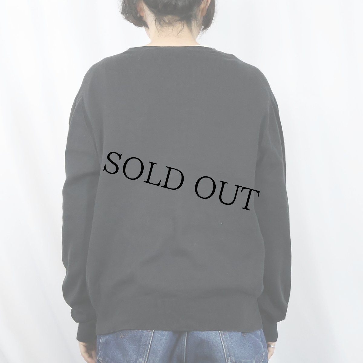 画像3: POLO Ralph Lauren ピマコットン Vネックニットセーター BLACK L (3)