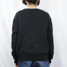 画像3: POLO Ralph Lauren ピマコットン Vネックニットセーター BLACK L (3)