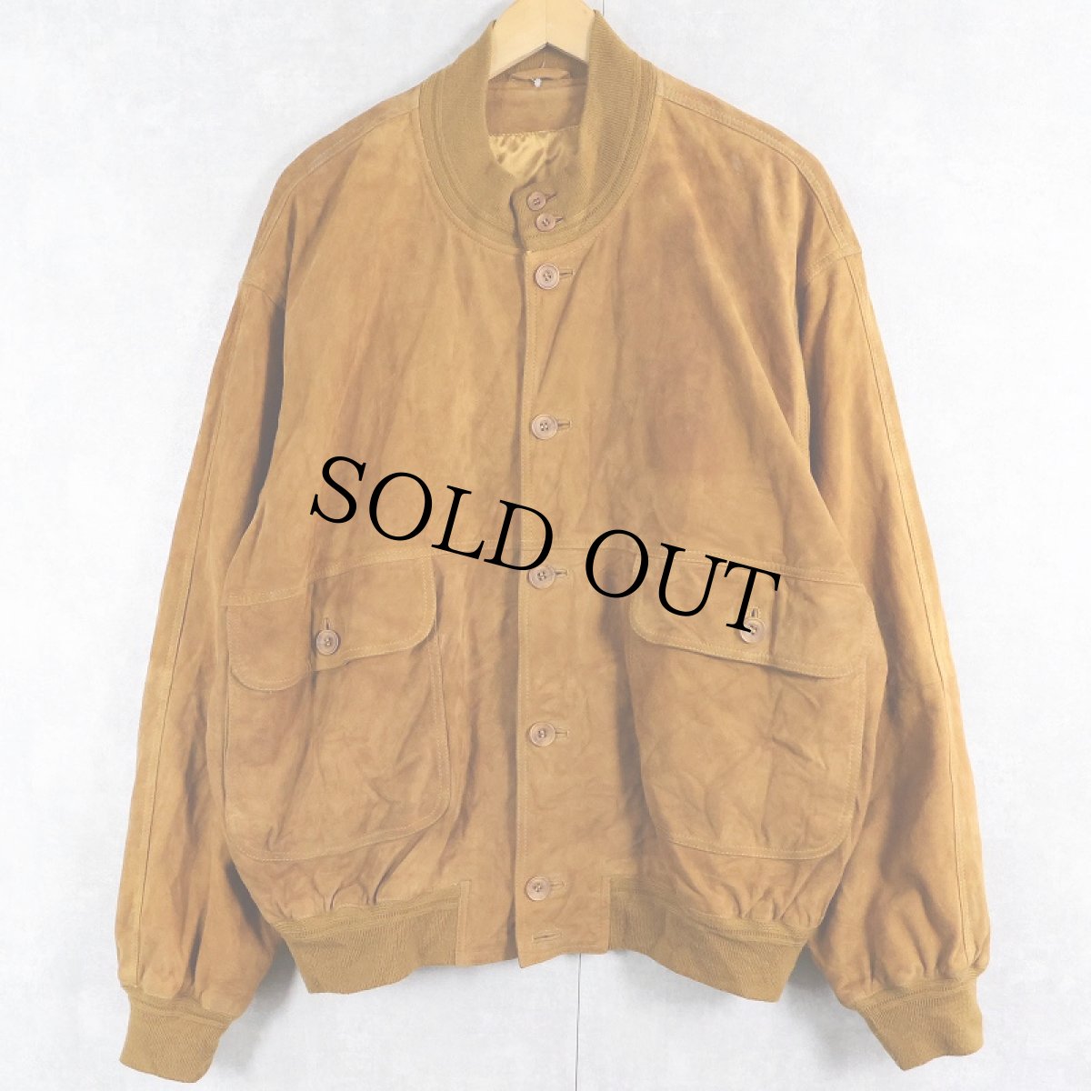 画像1: "A-1 TYPE" スエードレザー ヴァルスタージャケット SIZE52 (1)