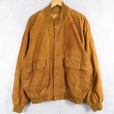 画像1: "A-1 TYPE" スエードレザー ヴァルスタージャケット SIZE52 (1)