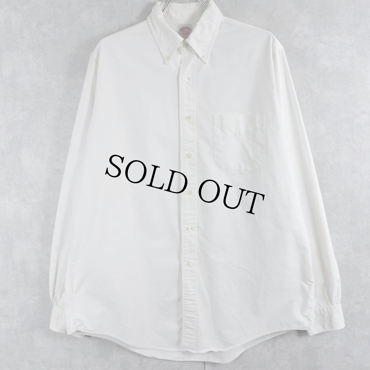 画像1: 90's Brooks Brothers USA製 オックスフォード ボタンダウンシャツ SIZE16 1/2-36 (1)