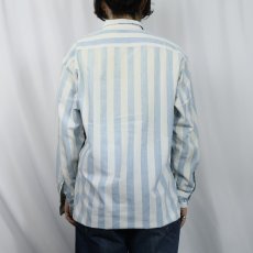 画像3: 90's GAP ストライプ柄 コットンシャツ L (3)