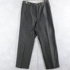 画像3: pierre cardin ITARY製 ストライプ柄 2タックシルクスラックス W31 (3)