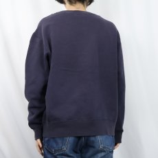画像3: POLO Ralph Lauren 前V ロゴ刺繍スウェット NAVY L (3)
