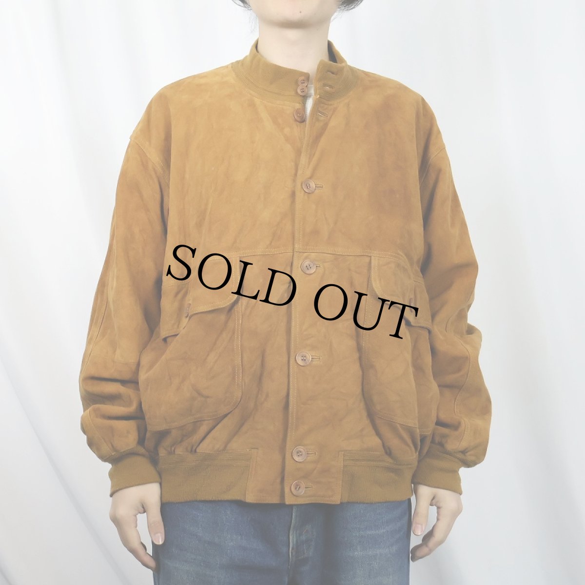 画像2: "A-1 TYPE" スエードレザー ヴァルスタージャケット SIZE52 (2)