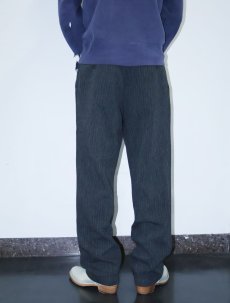 画像3: Sartoria LEWEL ITALY製 ストライプ柄 ビスコース×ウール 2タックスラックス W31 (3)