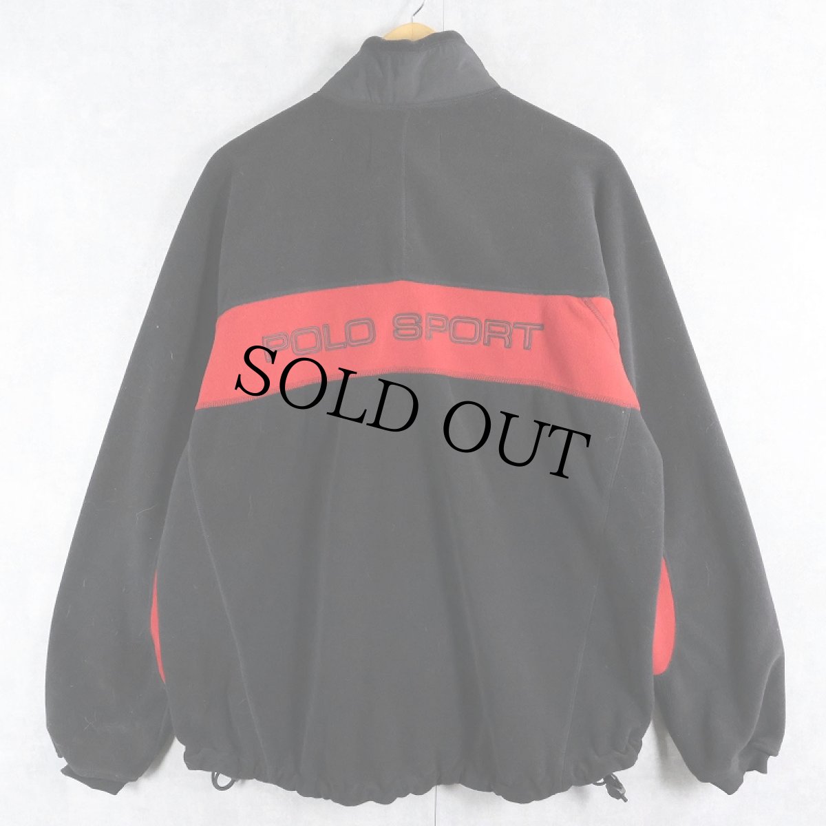 画像2: 90's POLO SPORT Ralph Lauren "POLARTEC" フリースジャケット BLACK L (2)