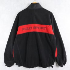 画像2: 90's POLO SPORT Ralph Lauren "POLARTEC" フリースジャケット BLACK L (2)