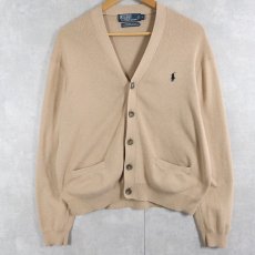 画像1: POLO Ralph Lauren ピマコットン ニットカーディガン L (1)