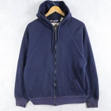 画像1: 80's IM Sports 裏サーマル スウェットジップパーカー L (1)