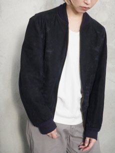 画像2: 50〜60's Admiral Byrd スエードレザージャケット NAVY (2)