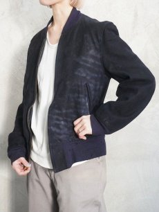 画像1: 50〜60's Admiral Byrd スエードレザージャケット NAVY (1)