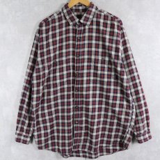 画像1: Patagonia チェック柄 コットンシャツ L (1)