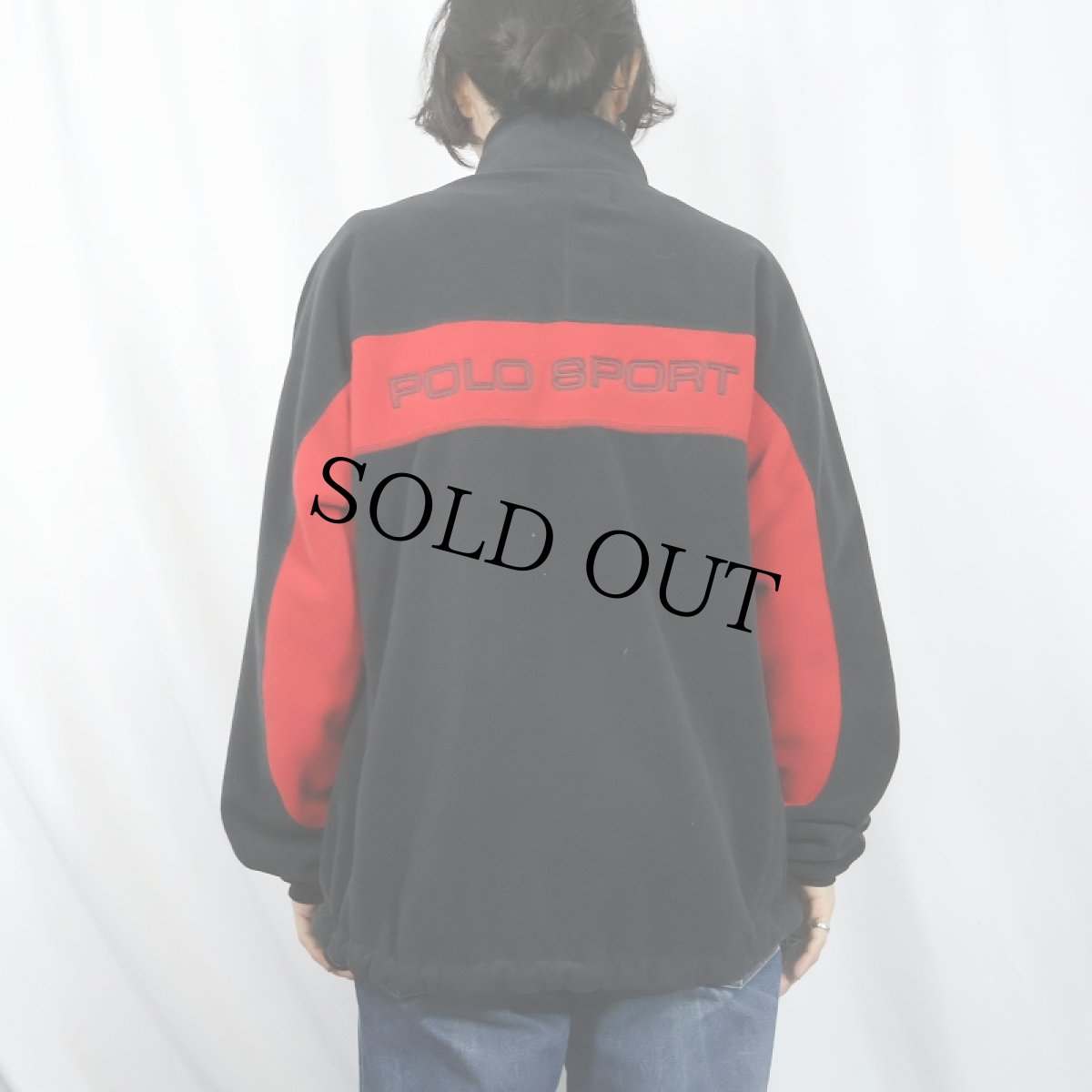 画像4: 90's POLO SPORT Ralph Lauren "POLARTEC" フリースジャケット BLACK L (4)