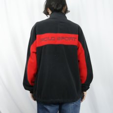 画像4: 90's POLO SPORT Ralph Lauren "POLARTEC" フリースジャケット BLACK L (4)